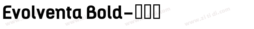 Evolventa Bold字体转换